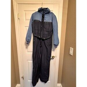 Vintage Roffe Ski  Snowboard Suit Snowsuit L Bib retro 70s 80s Mens Small